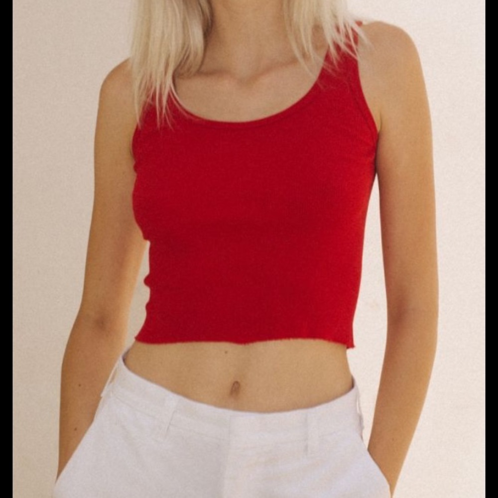 Brandy Melville red Sheena top❤️